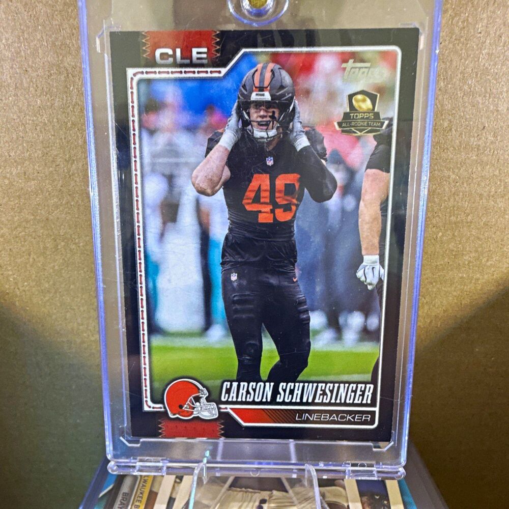 2025 Topps all rookie team Carson Schwesinger #45 Browns black 37/70🔥🔥